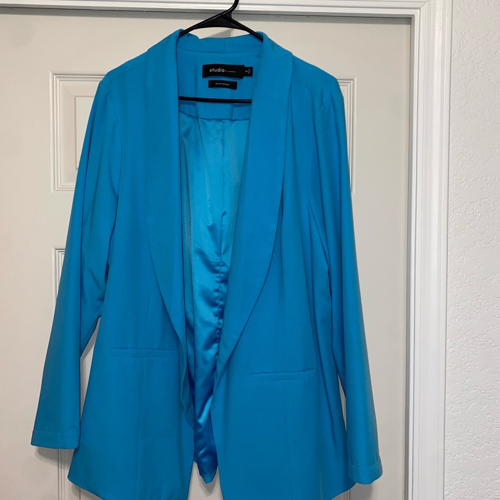 Torrid Plus Size 2 Vibrant Blue Blazer
